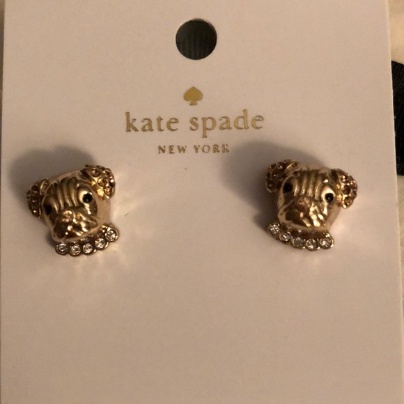 Kate Spade “Puppy” dog earrings new - Picture 2 of 3